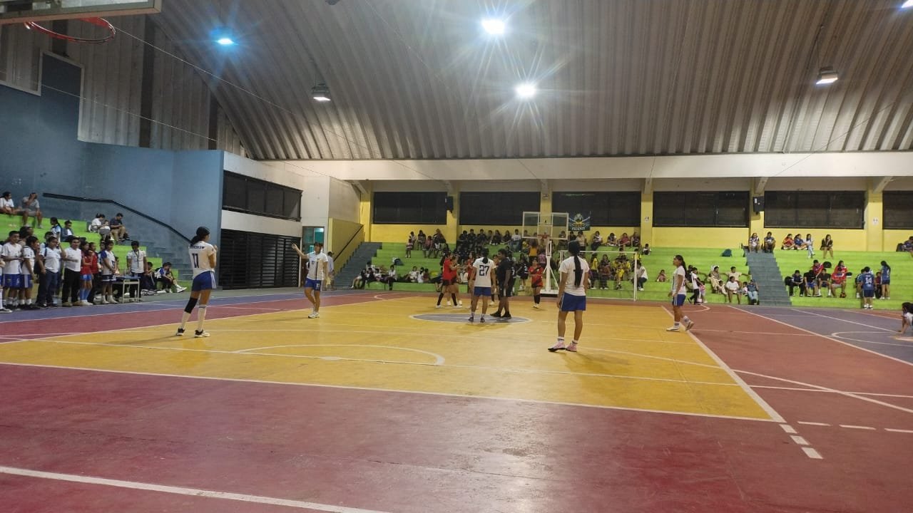 Cancha deportiva desde arriba